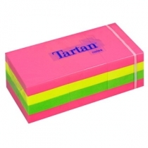 LĪMLAPIŅAS TARTAN 38x51mm NEONA KRĀSĀS (12x100lp) (3M653NT)